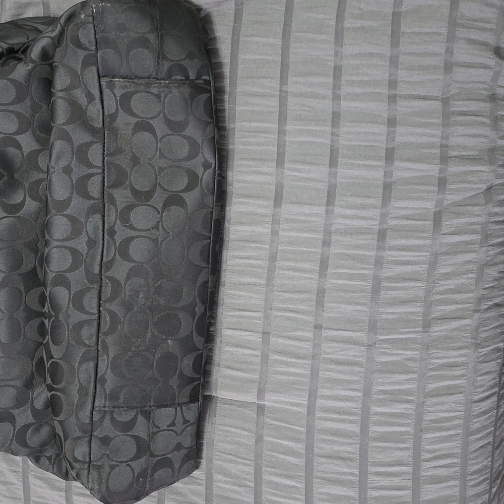 Ashley Coach Black Signature Shoulder Bag - Picture 4 of 10
